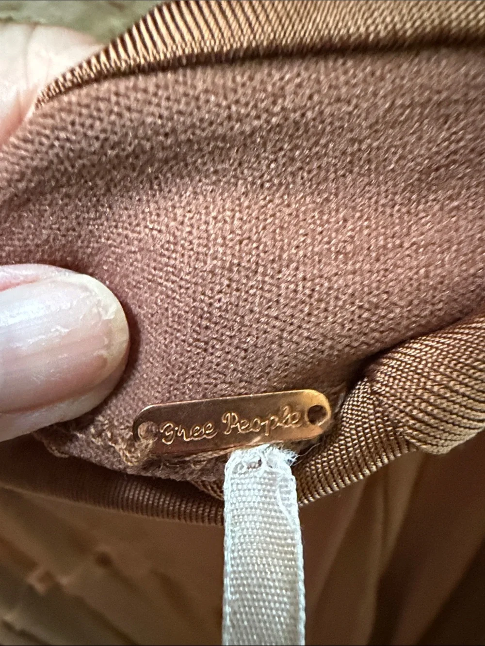 Free People Rust Brown Panel Maxi Skirt